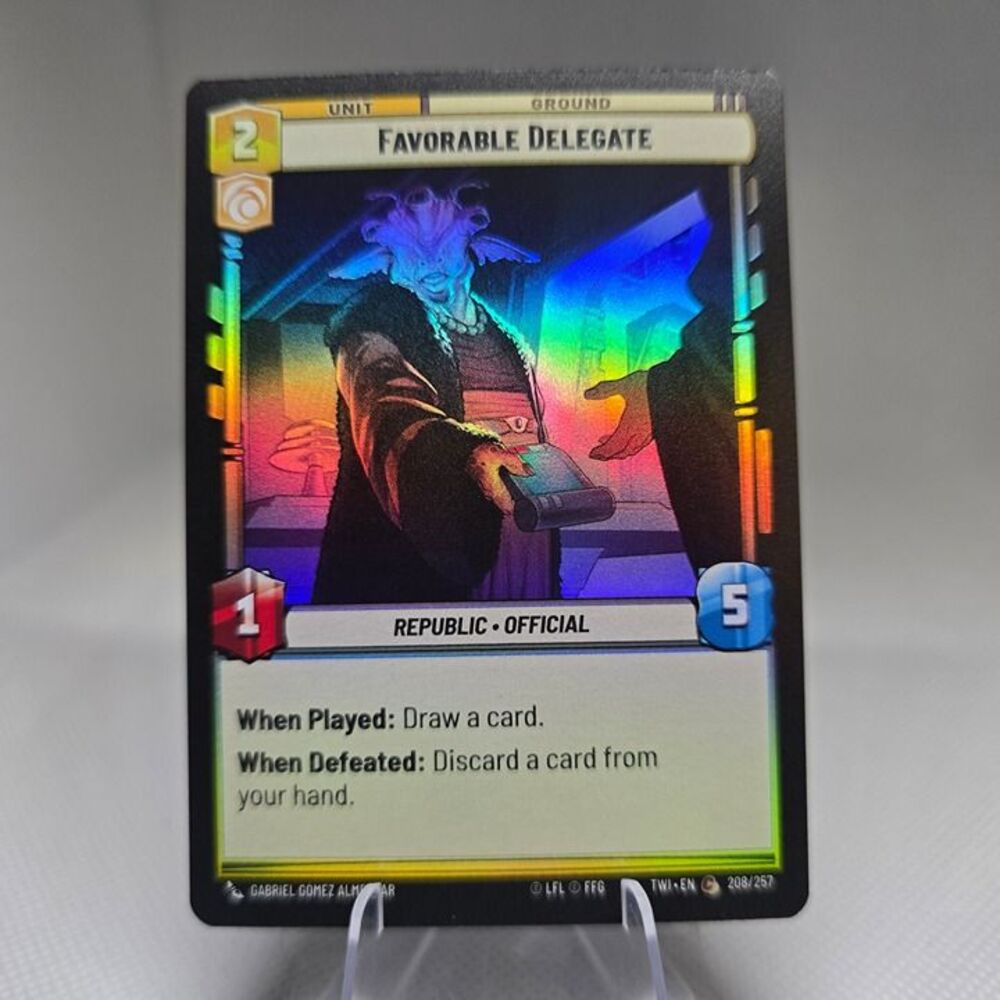 Favorable Delegate [Foil] #208 Star Wars Unlimited: Twilight of the Republic